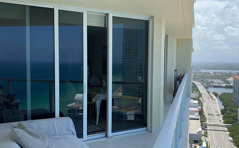 Hurricane-proof sliding door project