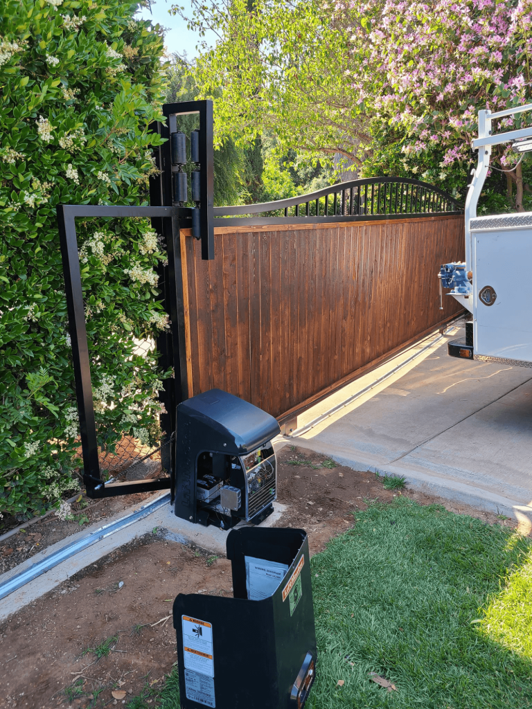 Driveway gate on a Miami-Dade property