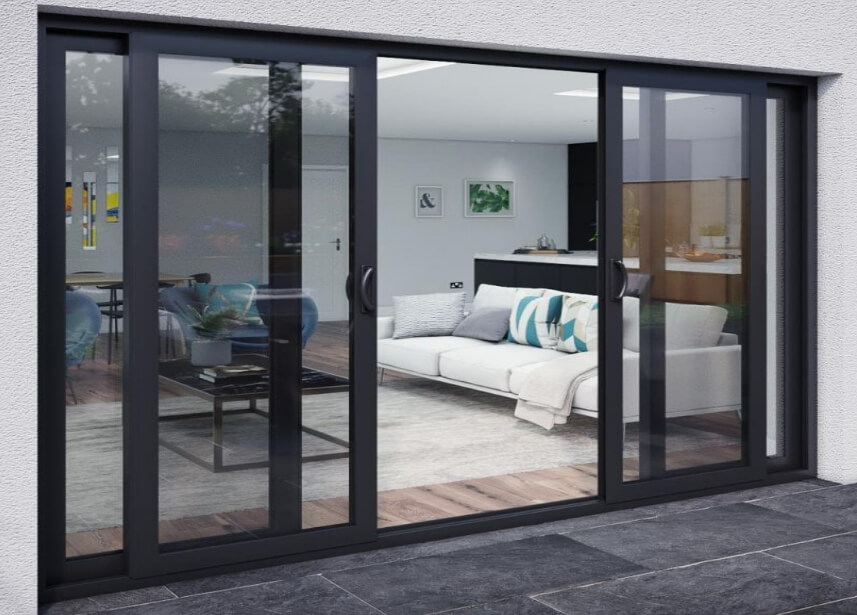 Sliding glass doors